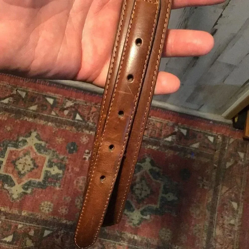 Belt, genuine harness, leather, 38 inches